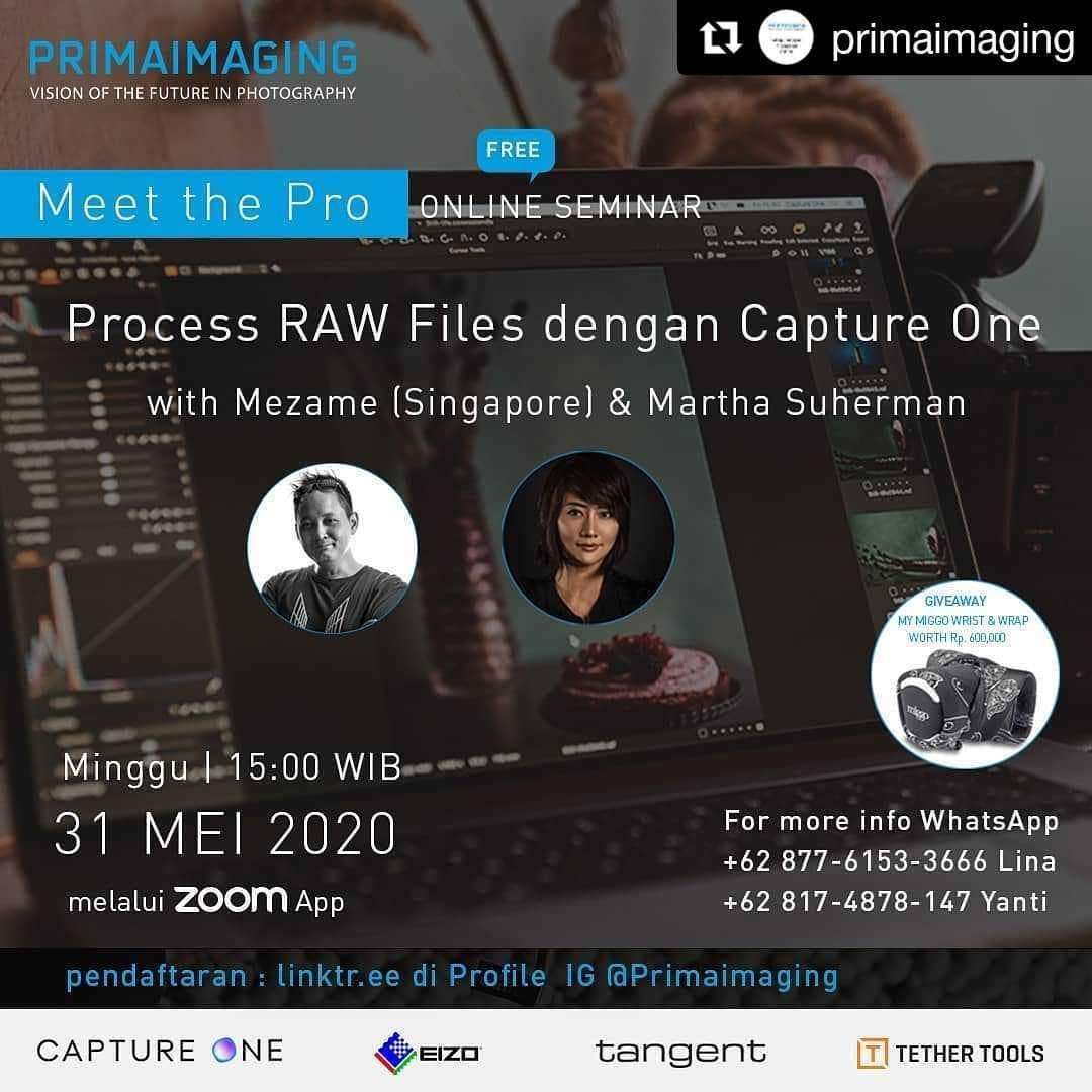 Free Online Seminar Process RAW Files dengan Capture One