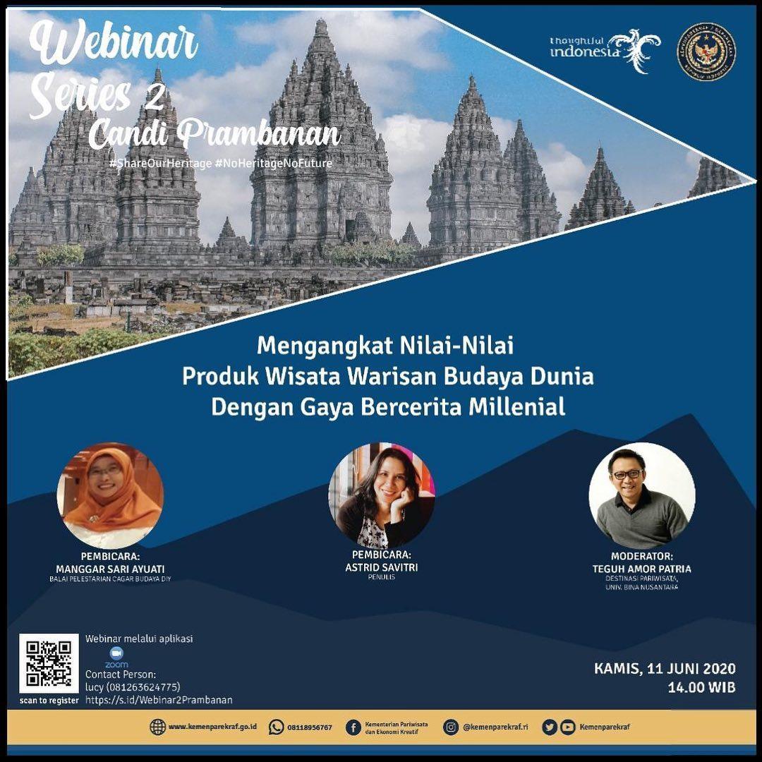 Kemenparkeraf Webinar Series Candi Prambanan