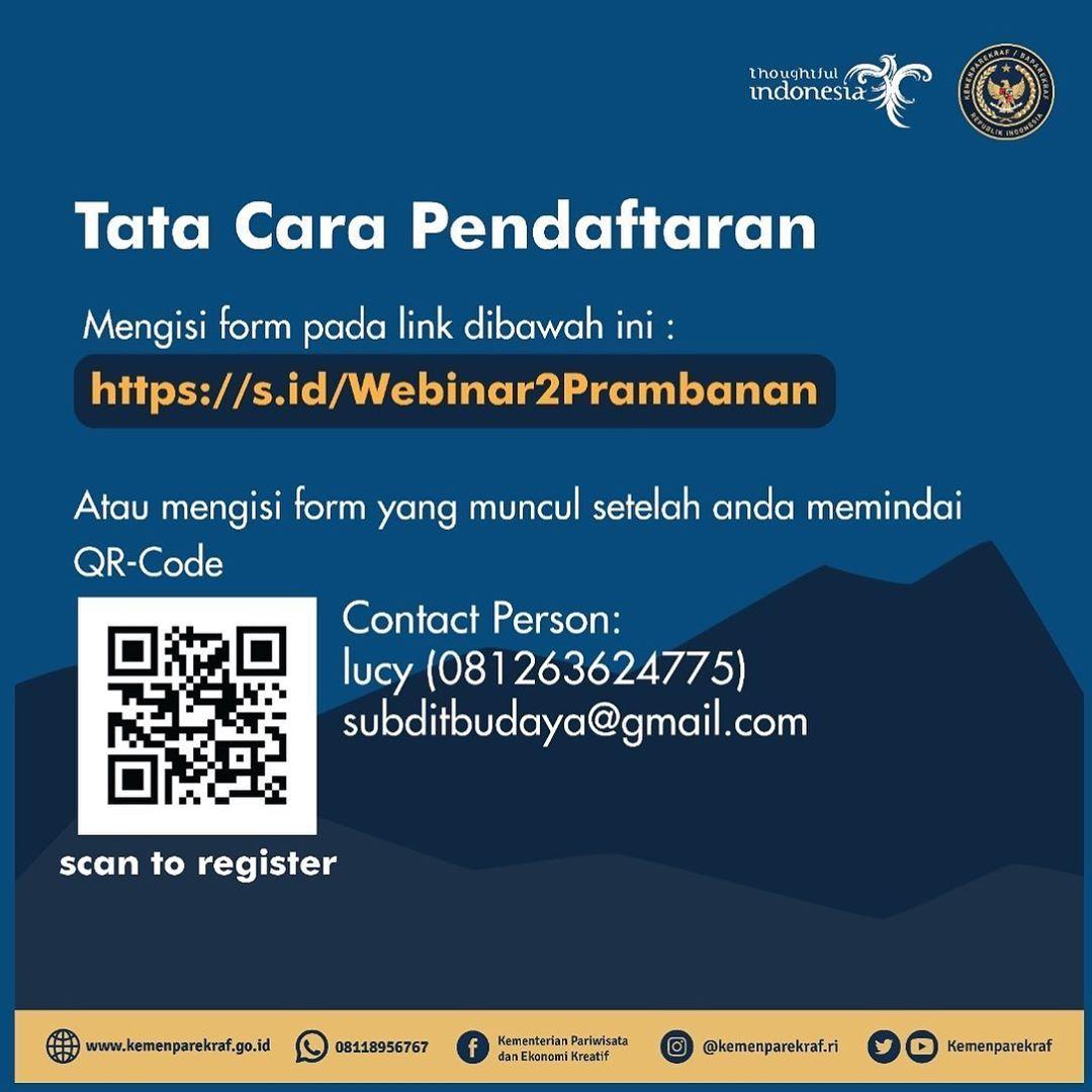 Kemenparkeraf Webinar Series Candi Prambanan