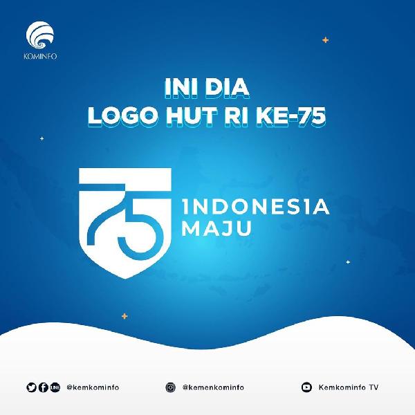 Logo HUT RI ke-75