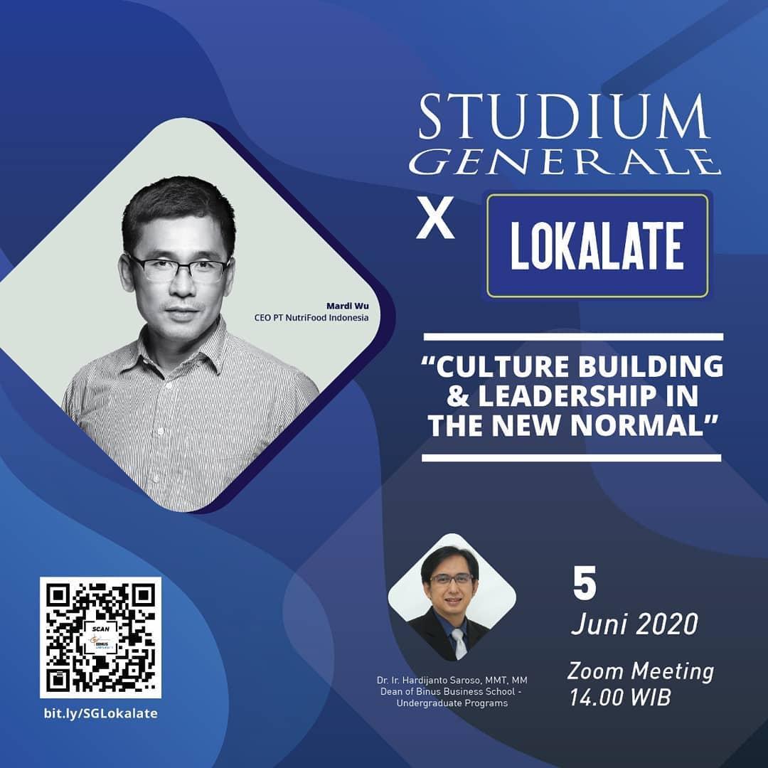 Online Studium Generale x Lokalate Culture Building Leadership in The New Normal