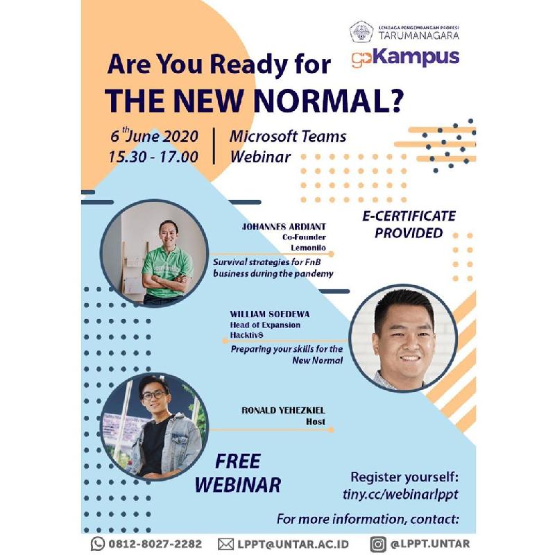 Webinar Are You Ready For The New Normal