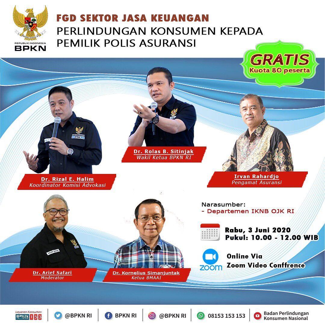 Webinar Perlindungan Konsumen Kepada Pemilik Polis Asuransi