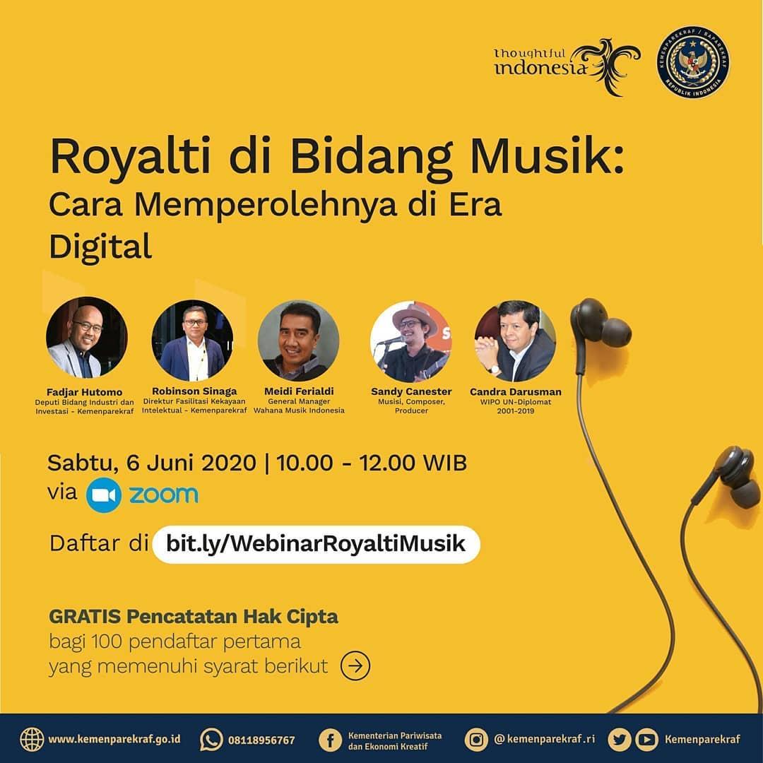 Webinar Royalti di Bidang Musik