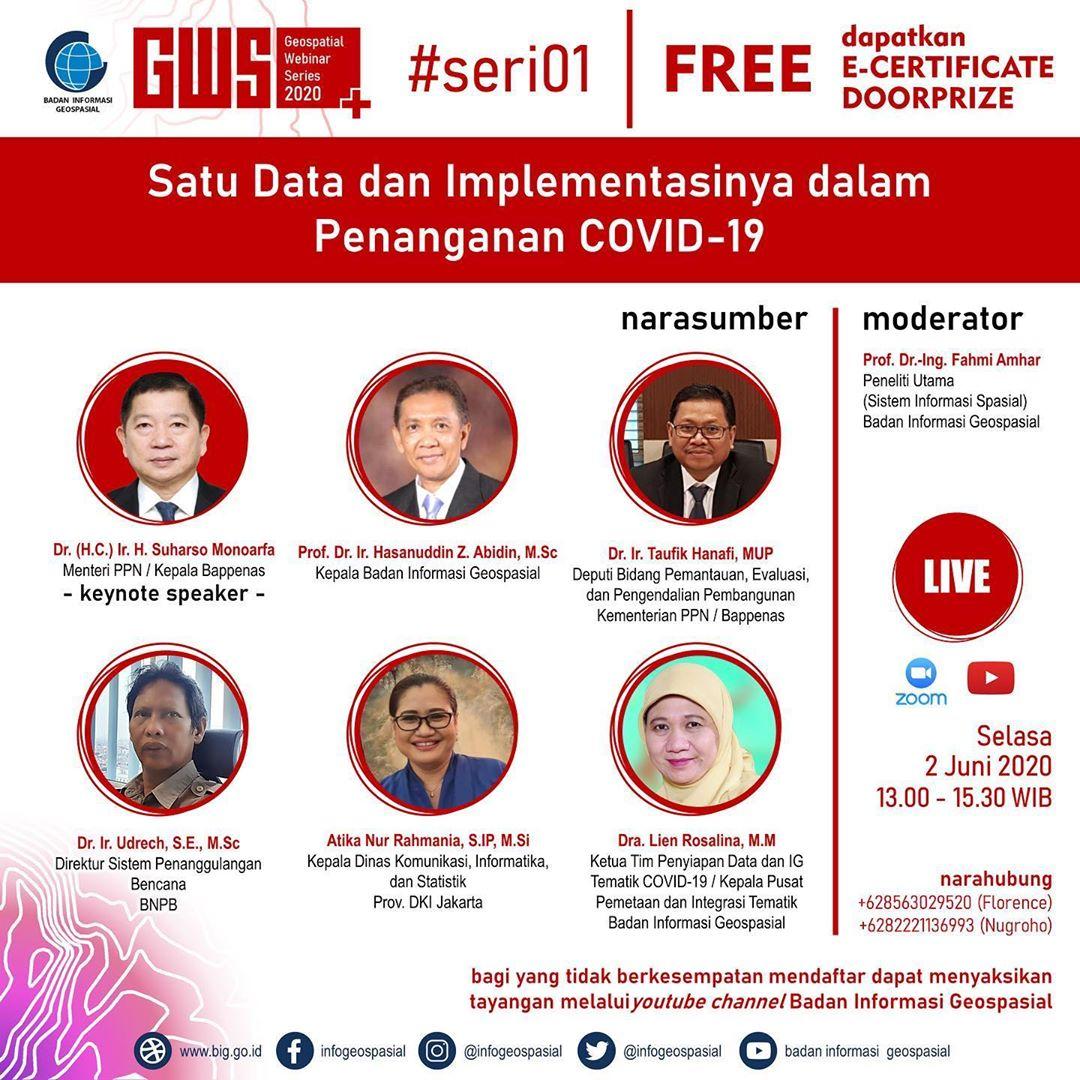 Webinar Satu Data dan Implementasinya dalam Penanganan COVID-19