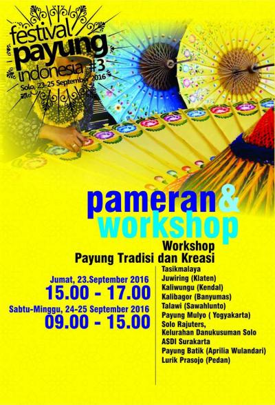 Pameran & Workshop Payung Tradisi dan Kreasi - Festival Payung Indonesia