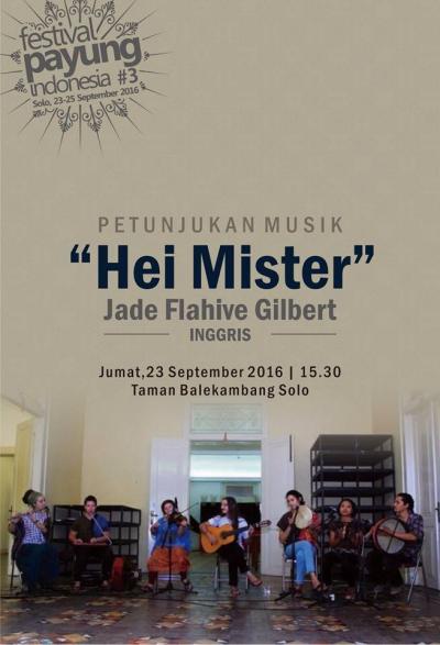 Pertunjukan Musik "Hei Mister" - Jade Flahive Gilbert (Inggris)