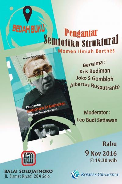 Bedah Buku: Pengantar Semiotika Struktural, Momen Ilmiah Barthes