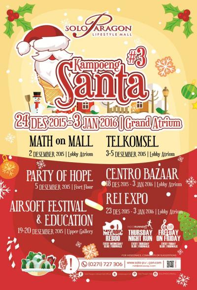 Kampoeng Santa #3 di Solo Paragon Mall