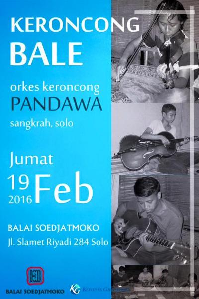 Keroncong Bale Februari 2016 Orkes Keroncong Pandawa, Sangkrah, Solo 