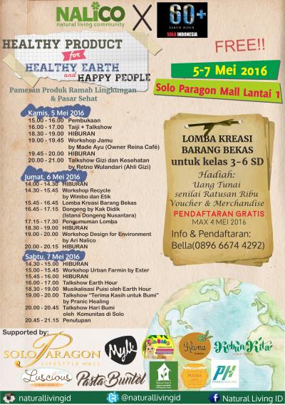 Healthy Product for Healthy Earth and Happy People