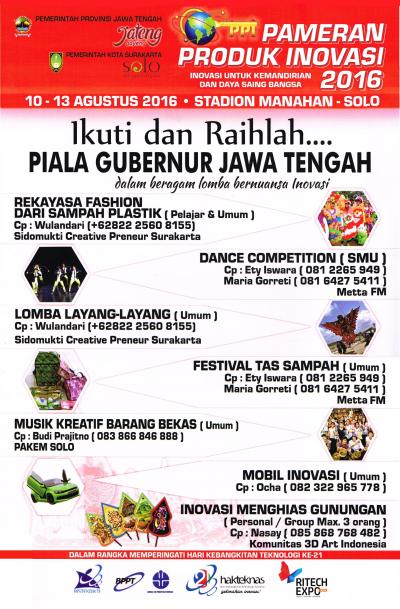 Pameran Produk Inovasi 2016 - Lomba Bernuansa Inovasi