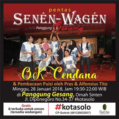 Pentas Senen Wagen Panggung Gesang bersama Orkes Keroncong Cendana