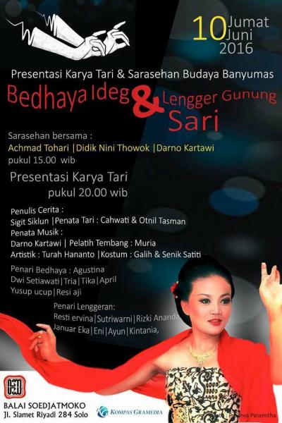 Presentasi Karya Tari dan Sarasehan Budaya Banyumas