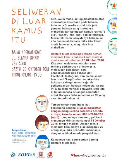 Seliweran di Luar Kamus Itu "Dokumentasi Bahasa Kaum Muda di Media Sosial".