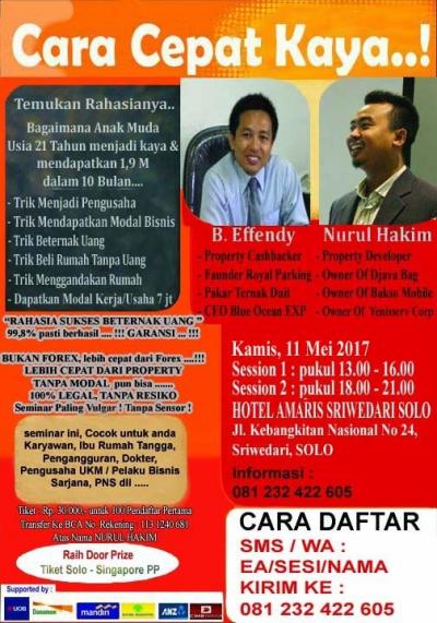 Seminar Rahasia Sukses Beternak Uang