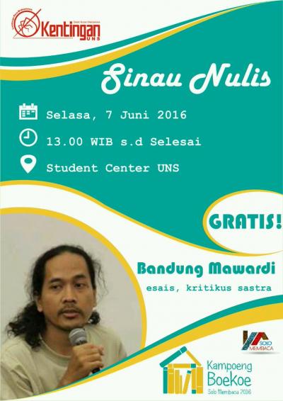 Sinau Nulis bersama Bandung Mawardi