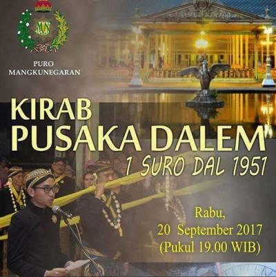 Kirab Pusaka Dalem 1 Suro Dal 1951