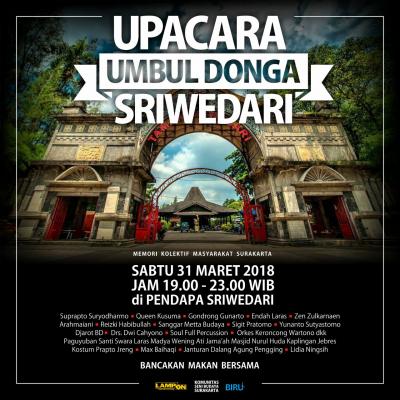 Upacara Umbul Donga Sriwedari