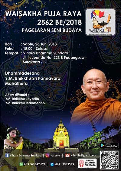 Waisakha Puja Raya 2562 TB/2018