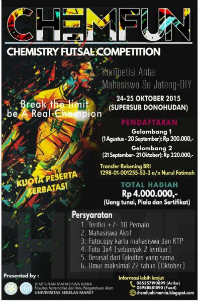  CHEMFUN Chemistry Futsal Competition