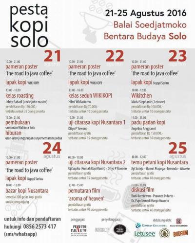 Pesta Kopi Solo - Pameran Sejarah Kopi Jawa