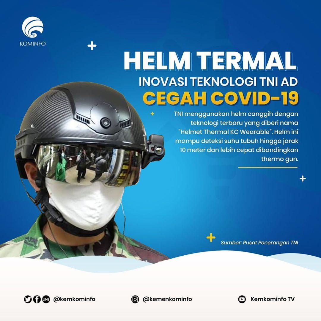 Helmet Thermal KC Wearable Cegah Covid-19