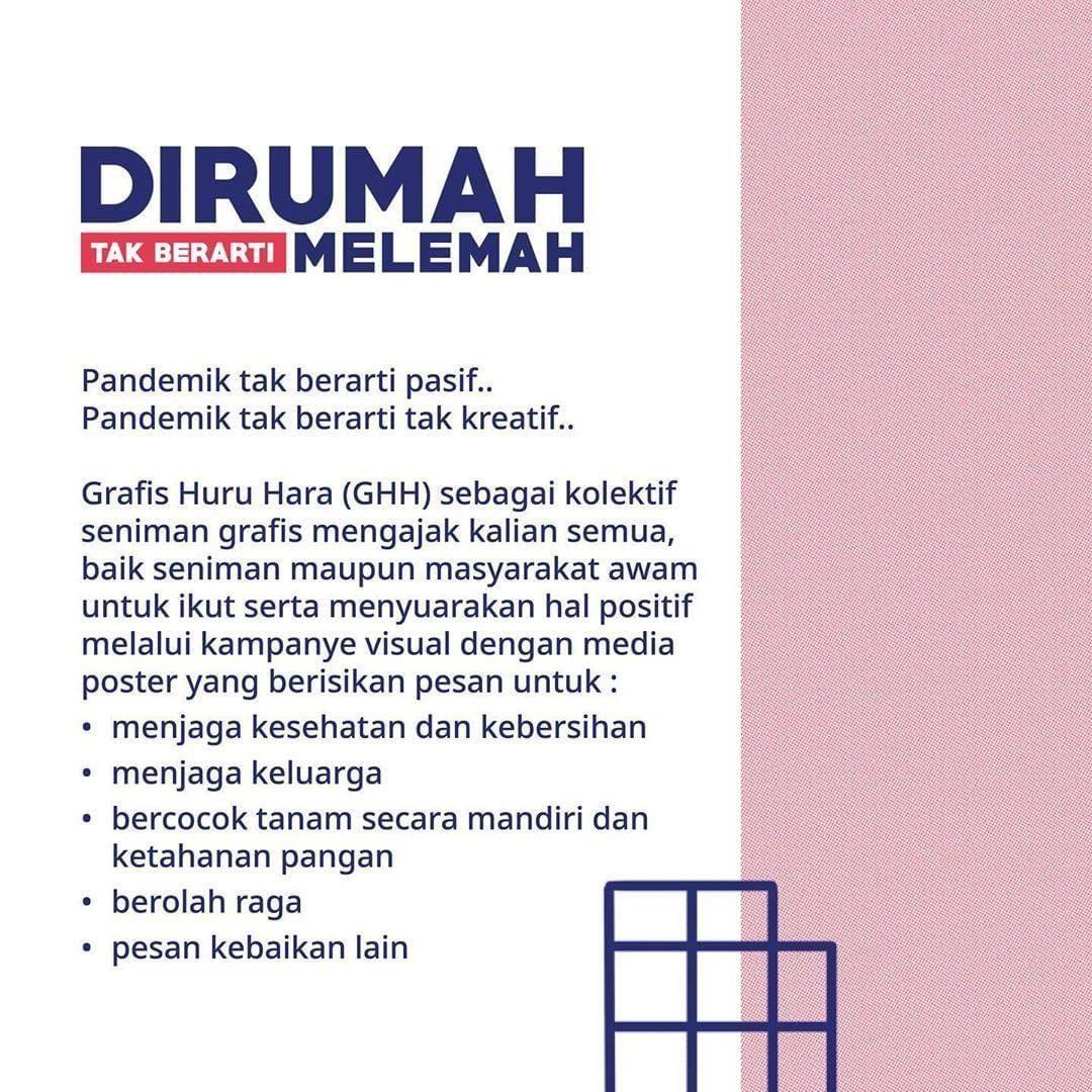 Pameran Virtual Poster Grafis Di Rumah Tak Berarti Melemah