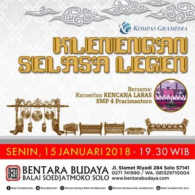 Klenengan Selasa Legen bersama Karawitan Kencana Laras SMP 4 Pracimantoro