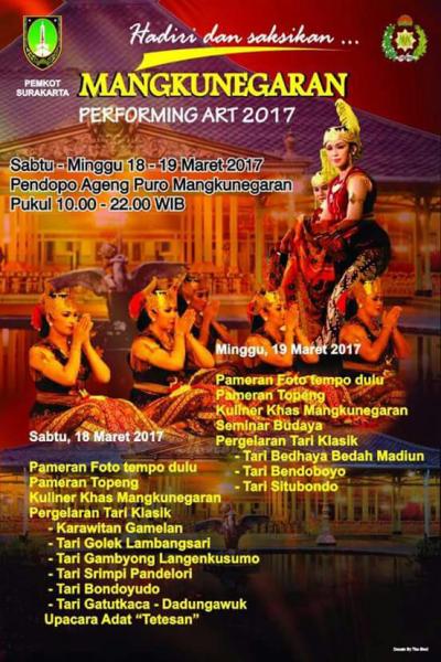 Mangkunegaran Performing Art 2017