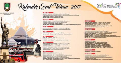 Agenda Wisata Solo dan Kalender Event 2017 Kota Surakarta